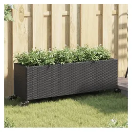 vidaXL Hochbeet mit Rollen 107 x 32 x 38 cm Schwarz