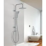 Verosan VEREG Duschsäule/Duschpaneel "Fine shower Nakia" in matt hellgrau inklusive Kopf- und Handbrause