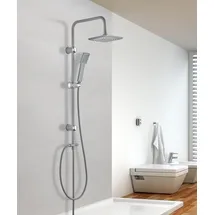 Verosan VEREG Duschsäule/Duschpaneel "Fine shower Nakia" in matt hellgrau inklusive Kopf- und Handbrause