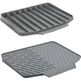 Metaltex Abtropfmatte Gravity-Duo – schwarz