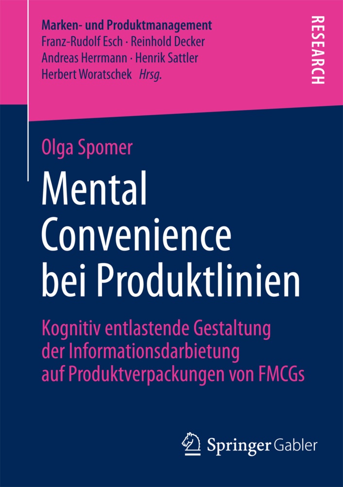 Marken- Und Produktmanagement / Mental Convenience Bei Produktlinien - Olga Spomer  Kartoniert (TB)