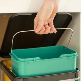 Relaxdays Einbaumülleimer 8 l Schwarz