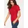 FRUIT OF THE LOOM "Lady-Fit Premium Polo", Damen, Gr. L (40), rot, Piqué, Obermaterial: 100% Baumwolle, unifarben, Basic, sehr figurbetont hüftbedeckend, Rundhals, Rippstrickbündchen, Shirts, Sommershirt, unifarben, aus reiner Baumwolle