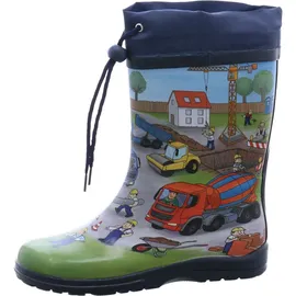 Beck Jungen Gummistiefel Bauarbeiter blau, Größe 34 EU