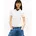 Tommy Tommy Jeans Damen Poloshirt Kurzarm Slim Essential Stretch Weiß Ecru S S