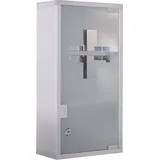 Homcom Medikamentenschrank mit 3 Fächer silber