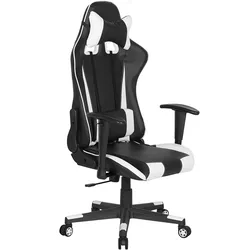 Bürostuhl GAMER Kunstleder Weiß