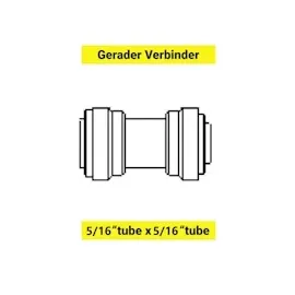 ich-zapfe Gerader Verbinder für Schlauch 5/16" 0,02 m