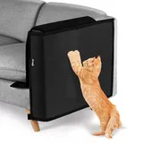 NATUYA Kratzschutz Sofa Katze Möbelschoner von Katzen - Katzenmöbel Schutz,Kann entfernt Werden, ohne das Sofa zu beschädigen (Schwarz, Links)