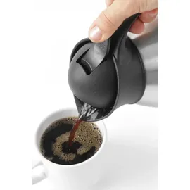 HENDI Isolierkanne schwarz/silber 1,5 l
