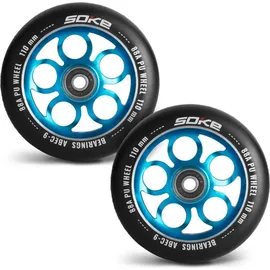 OEM Rollerräder 110 mm Blau, 2 Stk.