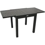 DEGAMO ALCUDIA Ausziehtisch 70/140 x 70 x 76 cm Anthrazit/Grau