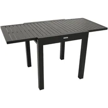 DEGAMO ALCUDIA Ausziehtisch 70/140 x 70 x 76 cm Anthrazit/Grau