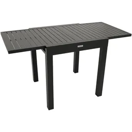 DEGAMO ALCUDIA Ausziehtisch 70/140 x 70 x 76 cm Anthrazit/Grau