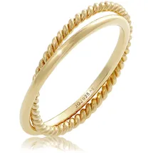 Elli Ring Wickelring Klassik Fein Gedreht 925 Silber