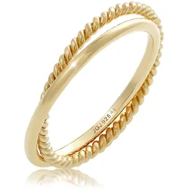 Elli Ring Wickelring Klassik Fein Gedreht 925 Silber