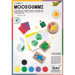 folia Moosgummi mehrfarbig