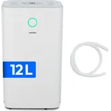 Medion DH10 Luftentfeuchter elektrisch (bis zu 50m3 (15m2), 12Liter/24h, 38db leise, elektrischer Raumentfeuchter, Normalbetrieb, Wäschemodus, Ventilatorbetrieb, Timer, Bodenrollen, Entfeuchter)