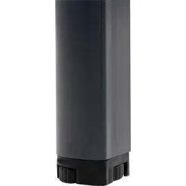 mades Schreibtisch Nova, 200x80x75 cm, Nussbaum, Nachbildung/anthrazit - Grau