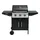 LUND Gasgrill 12,8 kW 3+1 Brenner Schwarz