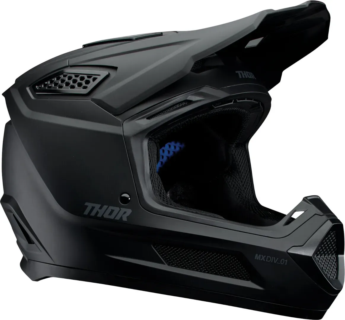 Thor Fleet Blackout Motorcross helm, zwart, S Voorman