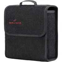 Walser Kofferraumtasche Toolbag Größe S, Nadelfilz Kofferraum-Organizer, Auto-Tasche, PKW-Aufbewahrungstasche, Kofferraum-Toolbag 28x14x28 cm schwarz