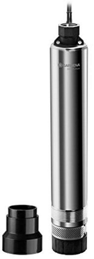 Gardena Premium Tiefbrunnenpumpe 5500/5 inox: Brunnenpumpe mit 5500l/h Fördermenge, aus rostfreiem Edelstahl, automatische Tauchpumpe mit integrierter Trockenlaufsicherung (1489-20)
