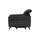 Uno Relaxsessel Basel Leder 99 x 87 x 96 cm Schwarz elektrisch