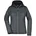 JN771 Strickfleecejacke grey-melange/anthracite-melange L