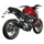 MIVV Gp Honda Cb 125 R 2021-24 H.077.lxbp Homologiertes Vollliniensystem - Black - Homologated