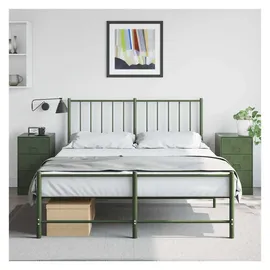 vidaXL Nachtschrank 2 Stk. 34,5 x 39 x 62 cm Olivgrün