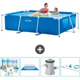 Rechteckiger Frame Pool - 220x150x60 Cm - 5-teilig  S20817