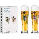 Ritzenhoff & Breker Ritzenhoff Gläserset - Weizen Brauchzeit 2tlg. Glas Bunt