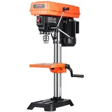 Vevor 254 mm Tischbohrmaschine, 6,2 A Induktionsmotor, Tischbohrmaschine mit 510/780 / 1300/1820 / 2430 U/min einstellbarer Geschwindigkeit, 0-45° neigbarer Arbeitstisch,