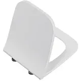 Vitra Shift WC-Sitz 191-003R419 mit Absenkautomatik, Schnellverschluss, Scharnier Edelstahl, abnehmbar, weiß hochglanz