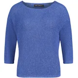 Betty Barclay Basic-Strickpullover mit Rippenstruktur Adria Blau 48