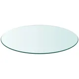 vidaXL Tischplatte aus gehärtetem Glas rund 400 mm