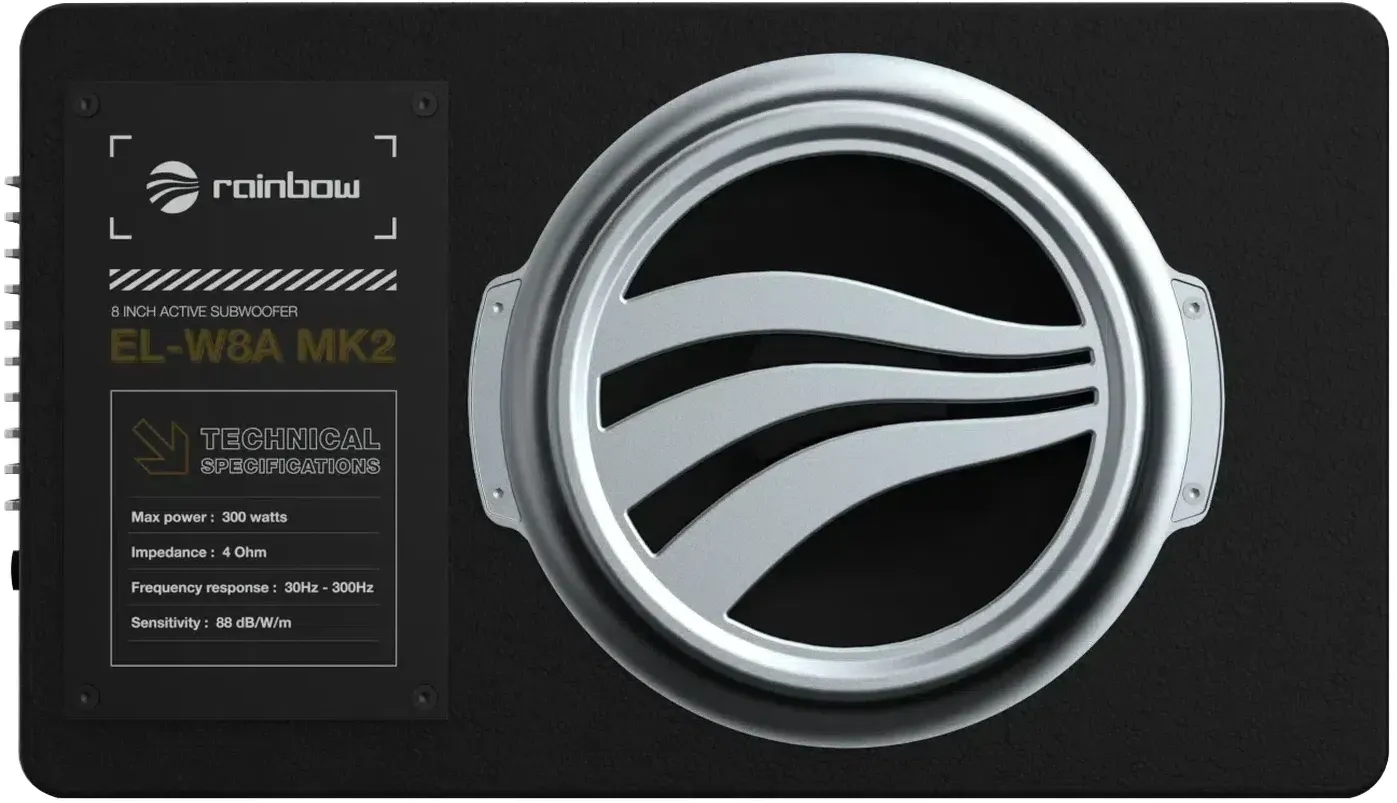 Rainbow Audio EL-W8A MK2 8 Inch Active Subwoofer