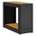 vidaXL Garten-Beistelltisch 99,6 x 48,8 x 13,6 cm Schwarz
