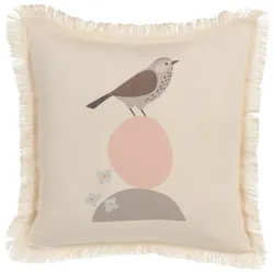 Dekokissen WATTLE 60 x 60 cm Hellbeige Tiermuster