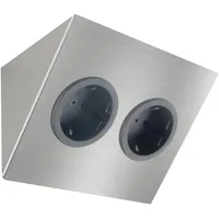 Caressi Schuko-Steckdose 2ST14 Edelstahl 2 St.