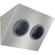 Caressi Schuko-Steckdose 2ST14 Edelstahl 2 St.