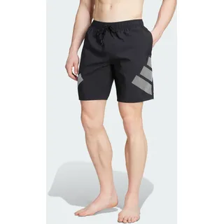 adidas Badeshorts Big Bars Black/White L