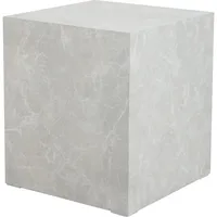 [en.casa] Beistelltisch Ellelu 45x40x40 cm Marmoroptik, Taupe