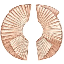 Elli PREMIUM Hänger Fächer Form Trend 925 Silber vergoldet Ohrringe   Damen 