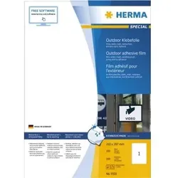 Outdoor Etikett DIN A4 weiß 50er-Pack - weiß