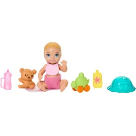 Barbie Skipper Babysitters Inc. Spielset mit brünetter Puppe und Blonder Babypuppe (JJB42)