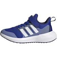 adidas Fortarun 2.0 Cloudfoam Elastic Lace Top Strap Shoes Sneaker, Lucid Blue/FTWR White/Blue Fusion, 39 1/3