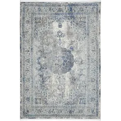 Webteppich Marcus 3 in Hellgrau ca. 160x230cm