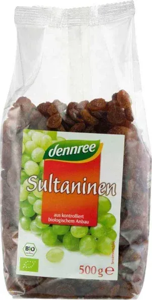 dennree Sultaninen, geölt bio 500g